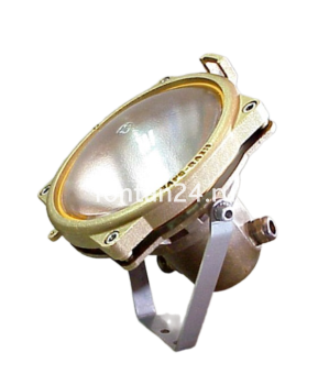 PAR 56 lightfixture, 160°, 12V.AC, 35W, LED Slim, холодный свет, латунь